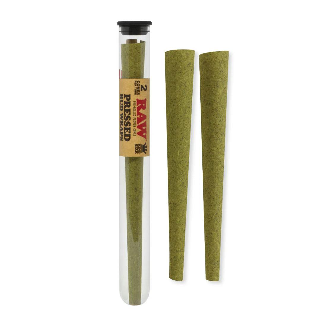 RAW | Cones | Pressed Bud Wrap | King Size | 2PK