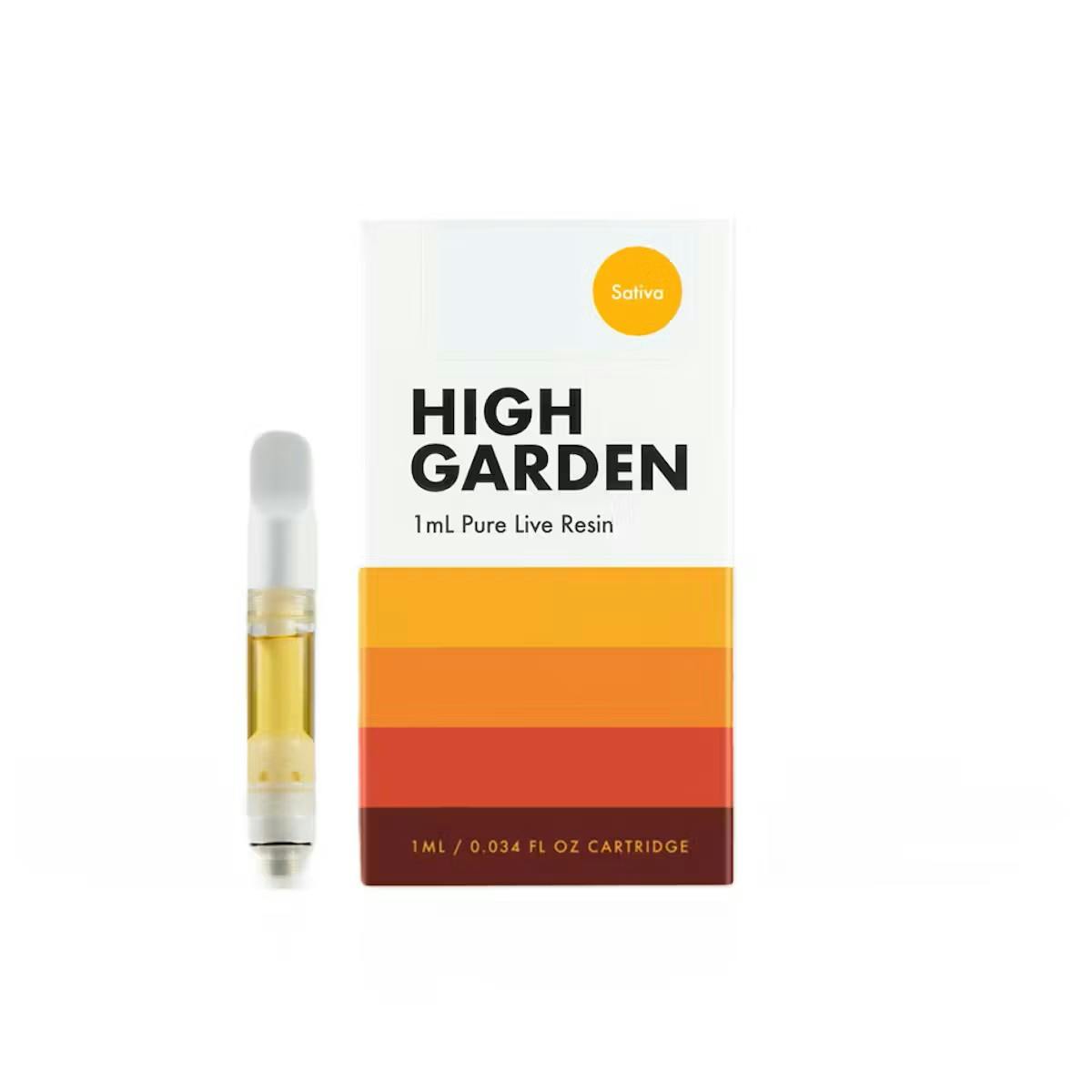 High Garden | Sour Tangie | Live Resin Cart | 1ml — High Garden cannabis product at ZenZest
