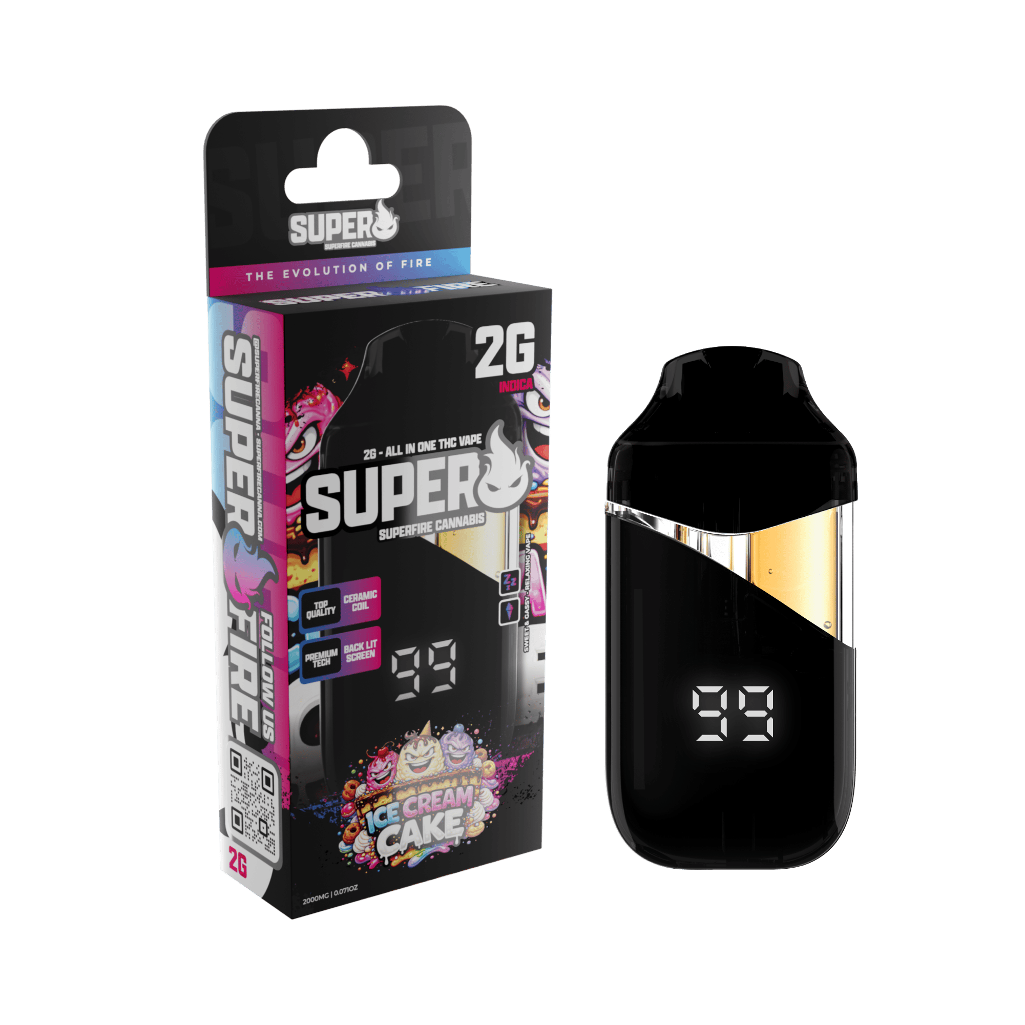 Superfire - 2g Disposable - Ice Cream Cake (I)