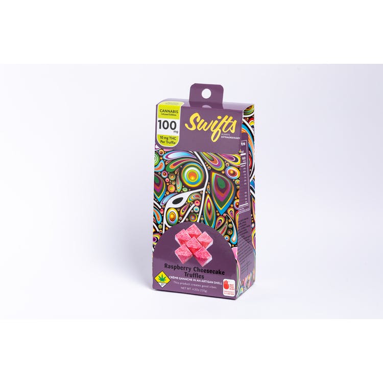 Swifts: Hybrid Raspberry Cheesecake Truffles - 10pk 100mg