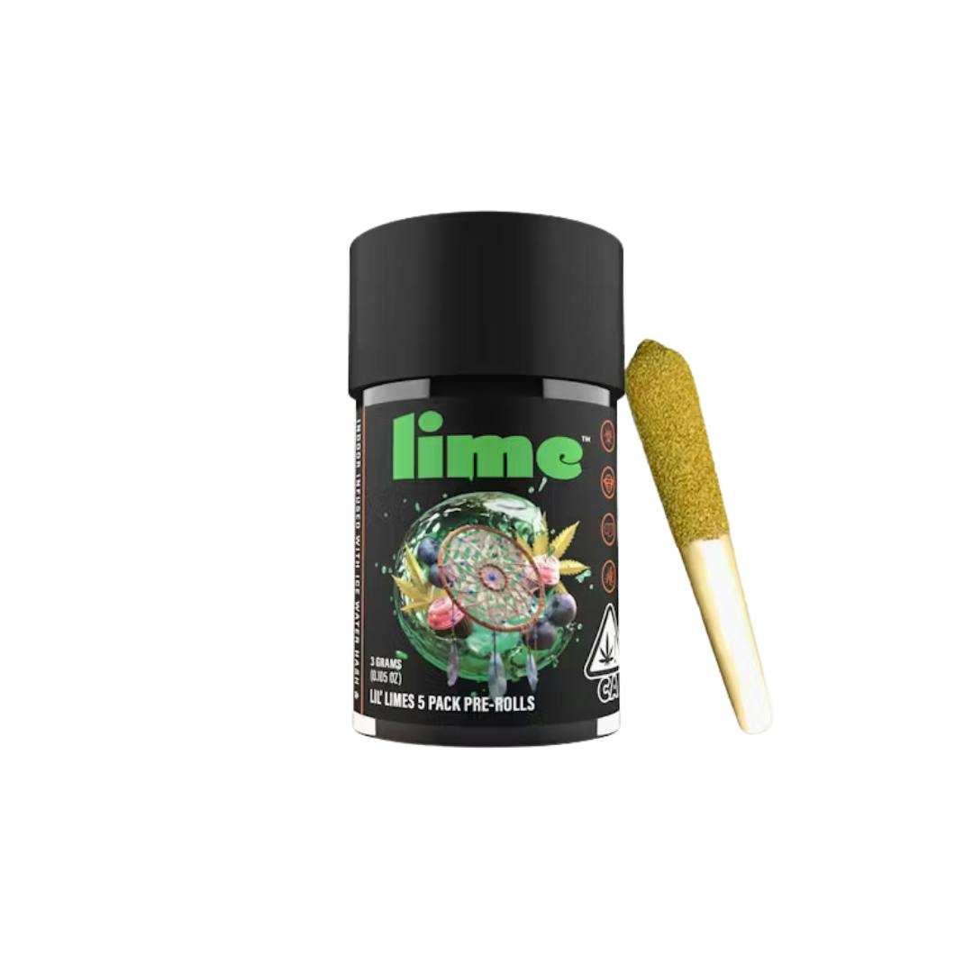 BLUE DREAM LIVE RESIN & HASH INFUSED LIL' LIMES 5PK MINI PREROLLS