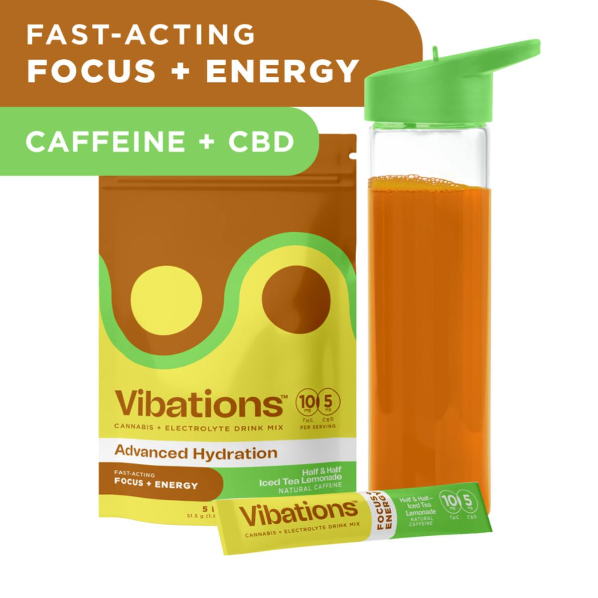 Half & Half | Vibations Infused Drink Mix | 10 Pack (50mg)