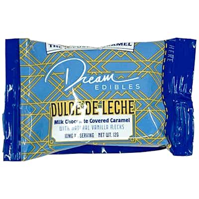 Product: Dream Edibles | Milk Chocolate Covered Dulce De Leche Caramel | 10mg