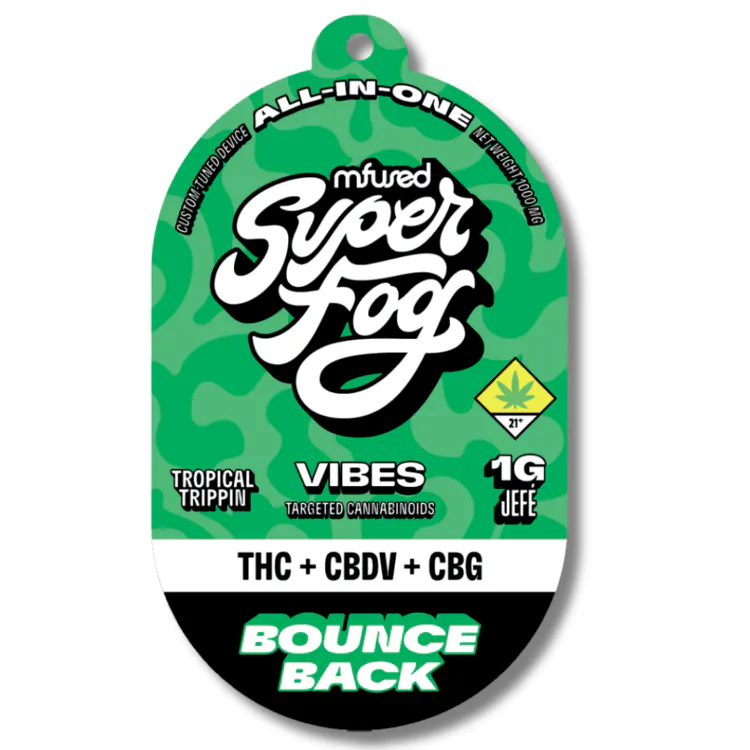 Bounce Back Tropical Trippin VIBES + CBDV Full Spectrum Jefe