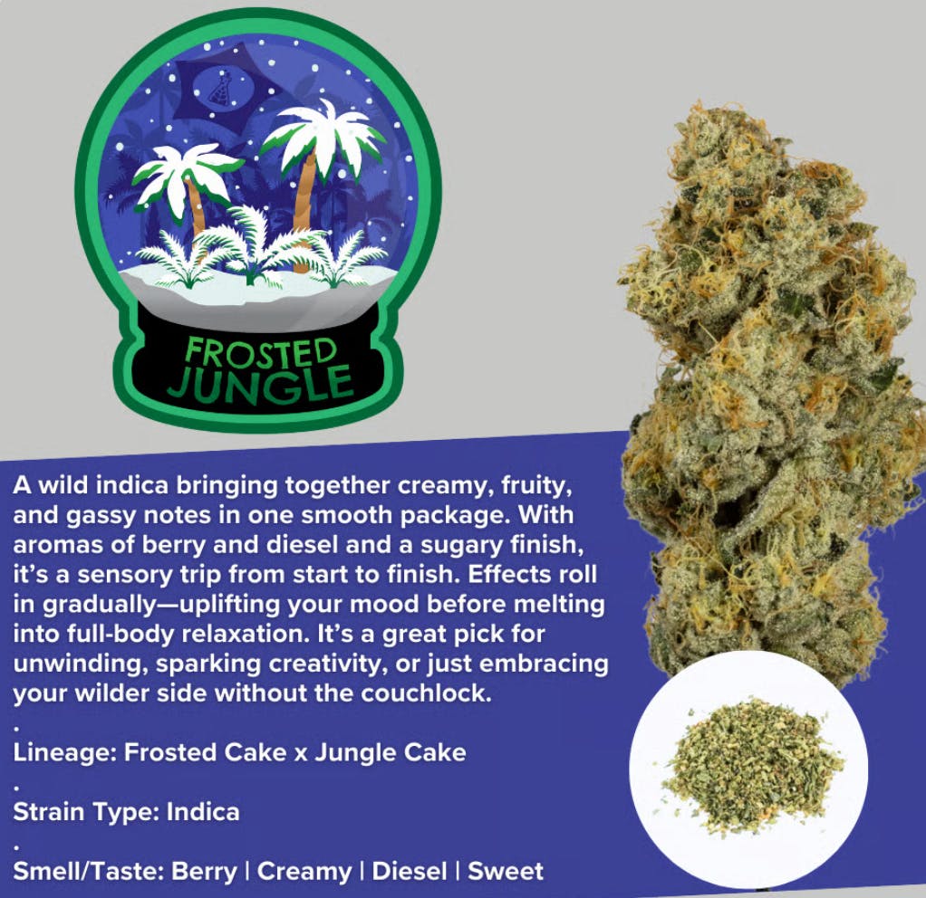 Image of Frosted Jungle - 28g Whole Flower product