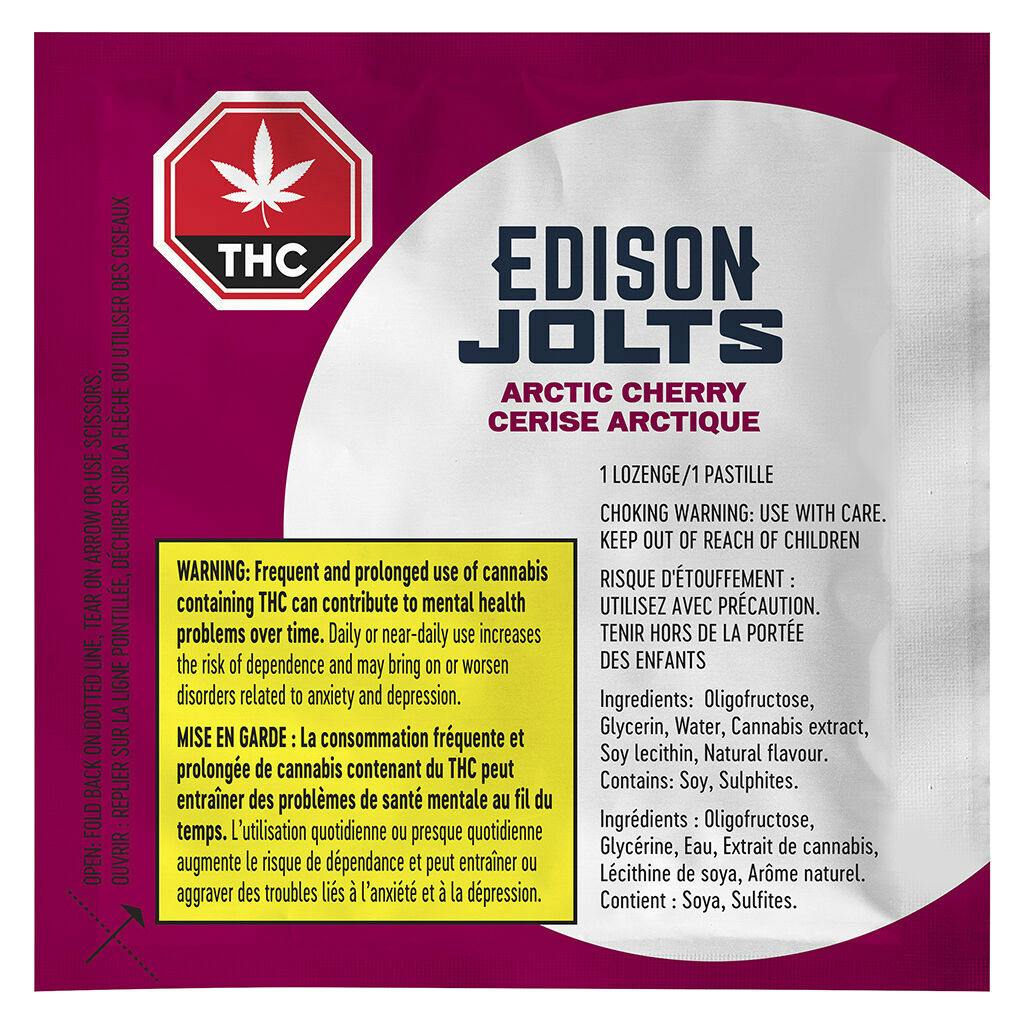 Edison jolts - arctic cherry lozenges - 1 pack