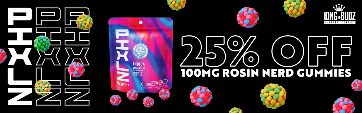 PIXLZ - 100mg Rosin Nerd Gummies - 25 Percent OFF