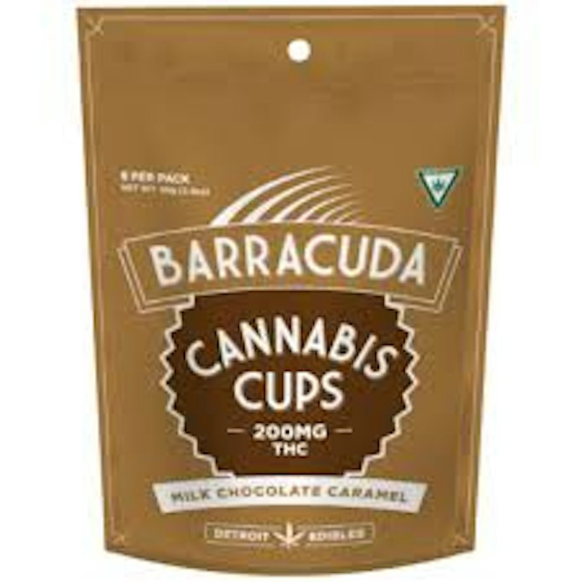 Detroit Edibles Company - Barracuda Cups Milk Chocolate Caramel  200mg