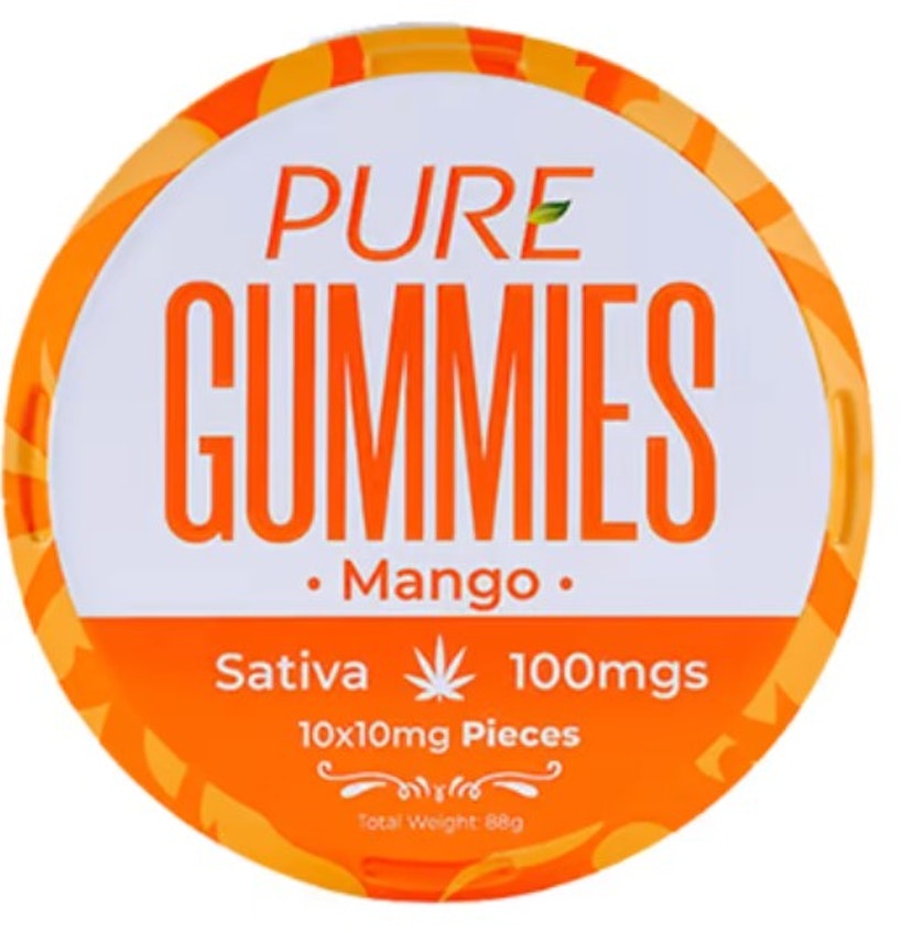 Pure Gummies Mango 100mg Sativa