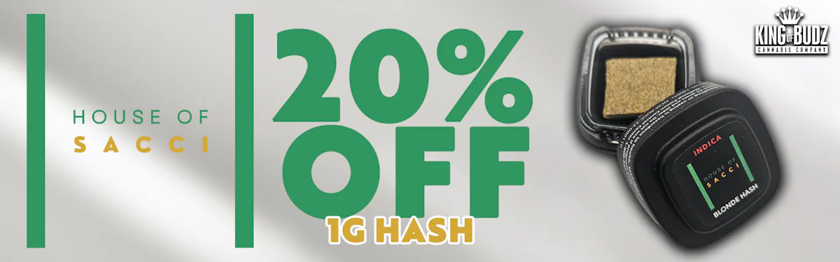 House of Sacci - 1g Hash - 20 Percent OFF
