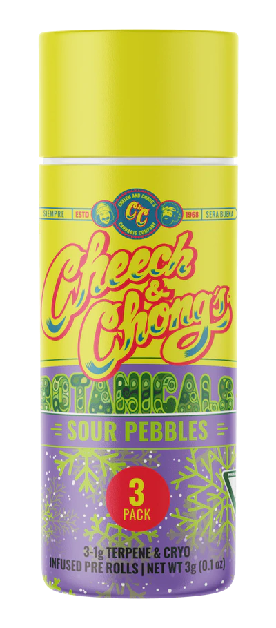 Cheech & Chong - 3-Pack 1g Infused Prerolls - Sour Pebbles