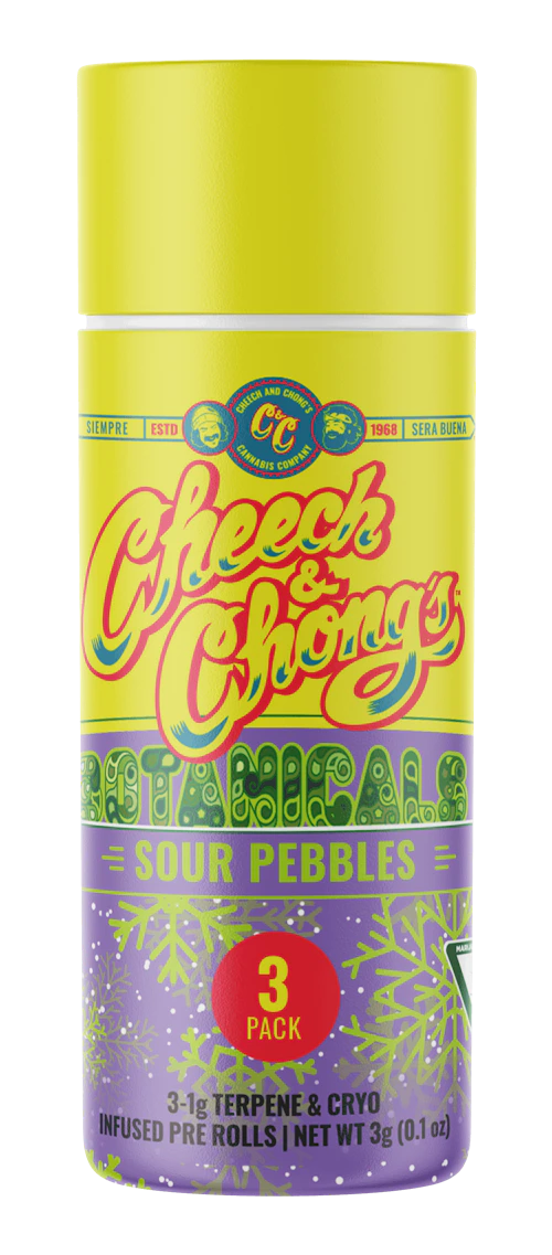 Cheech & Chong - 3-Pack 1g Infused Prerolls - Sour Pebbles