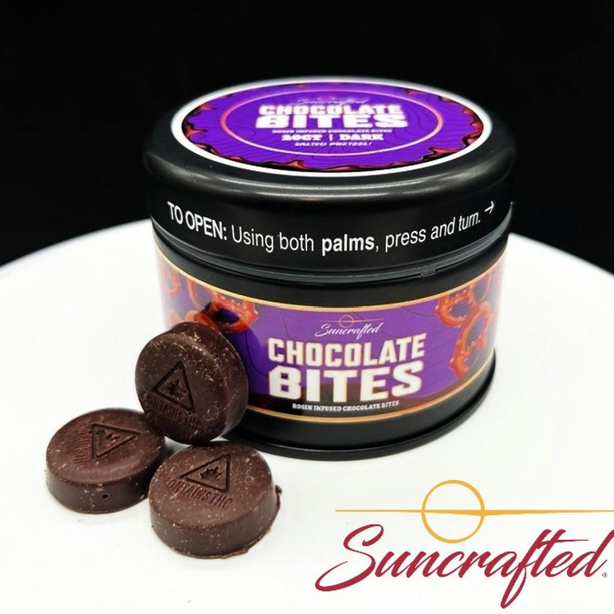 Product Dark Chocolate Pretzel Bites - Rosin Infused | Edibles | 100mg