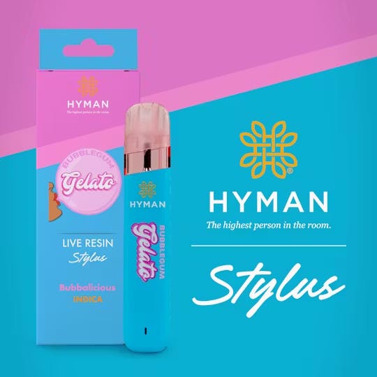 Hyman - 1g Live Resin Stylus Disposable - Bubblegum Gelato