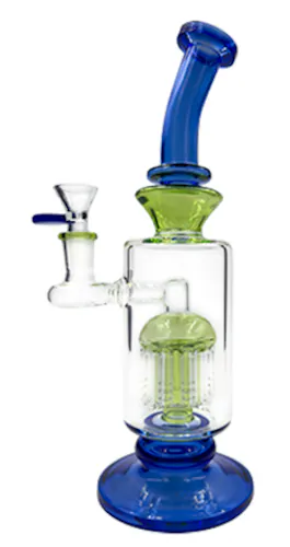 SirEEL | 10-Arm Tree Perc Bong 10′ | Green/Purple OR Blue/Green-1