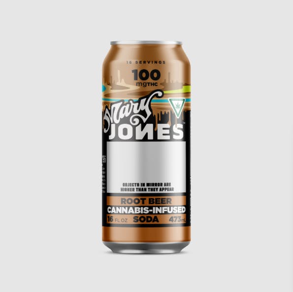 Product: Root Beer Soda | 100mg | Mary Jones