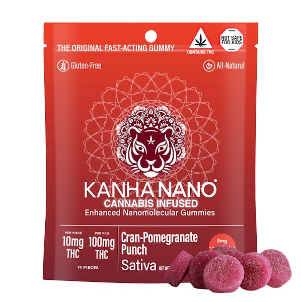 Cran-Pom Punch | 100mg | Gummies | KANHA Nano