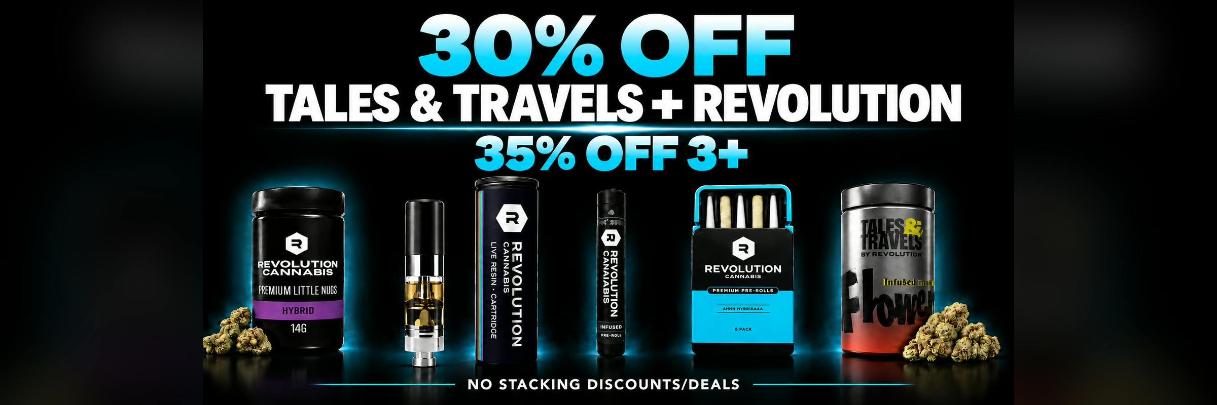 30% OFF TALES & TRAVELS + REVOLUTION