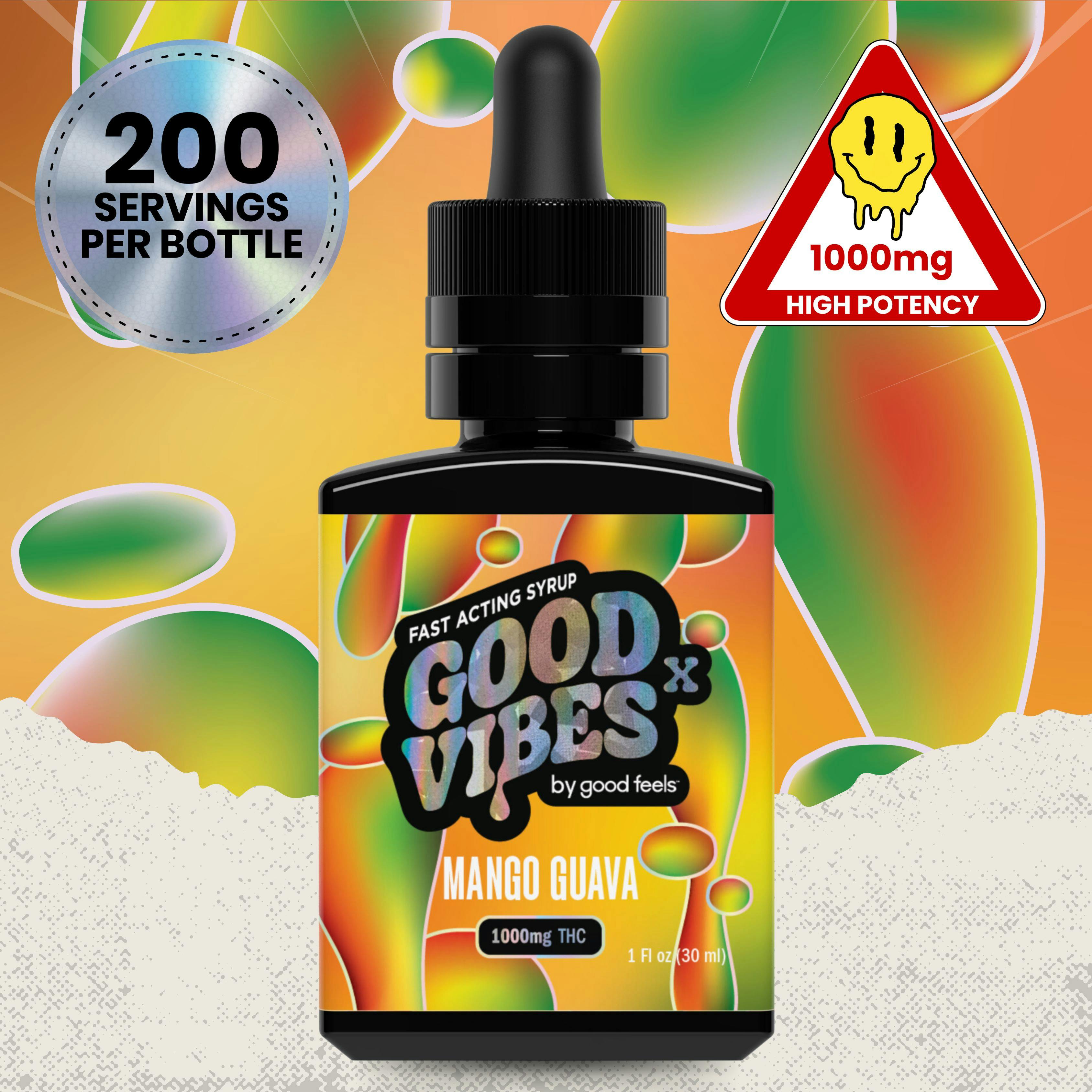 Photo of Mango Guava X High Potency Liquid Gummies Syrup | 1000mg