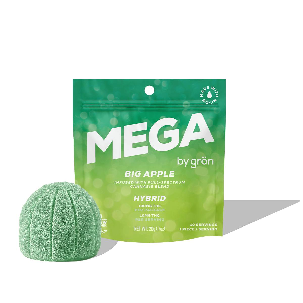 Grön THC Big Apple Mega Pearl - Hybrid | The Phinest Buds