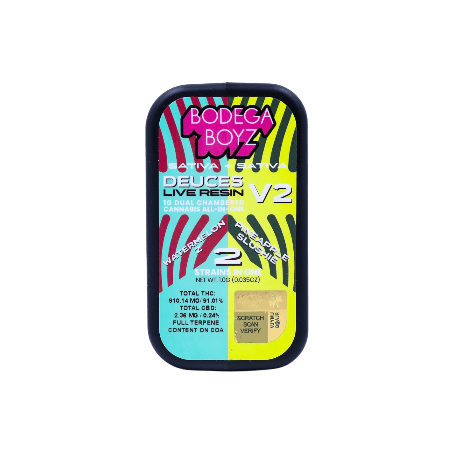 Bodega Boyz V2 Peach Gasolina x Lemon Cherry Zlime Dual Chamber