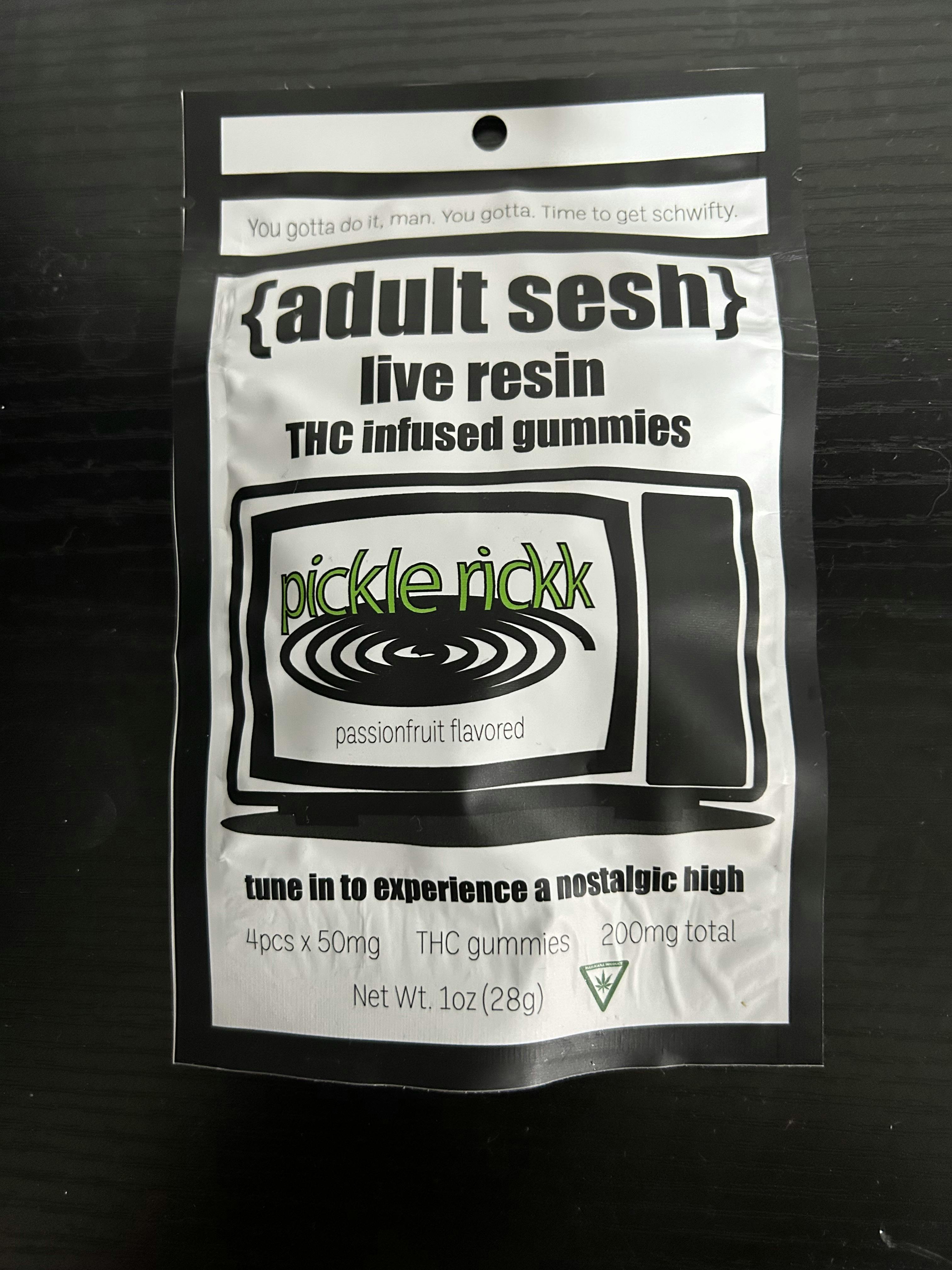 Adult Sesh Adult Sesh - Passionfruit - 200mg Live Resin Gummies