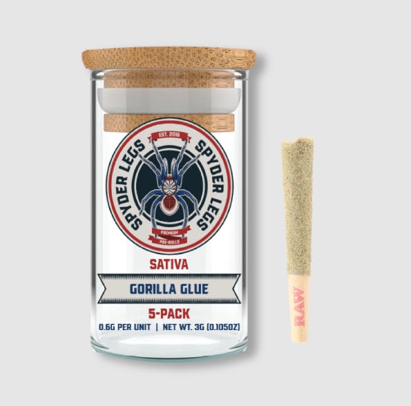 Gorilla Glue | 0.6g x 5pk | Infused | Spyder Legs