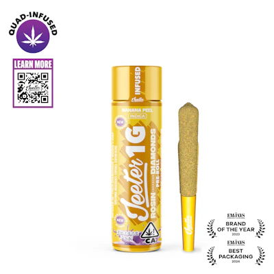 Banana Peel Jeeter Infused Pre-Roll | 1g - PRE_ROLLS by Jeeter at King of Budz