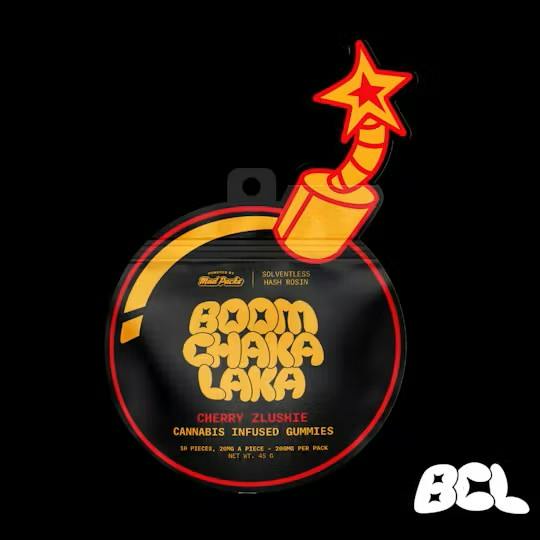Boom Chaka Laka Cherry Zlushie - Hash Rosin Gummies 200MG by Mad Packs – Edibles at Gatsby Cannabis