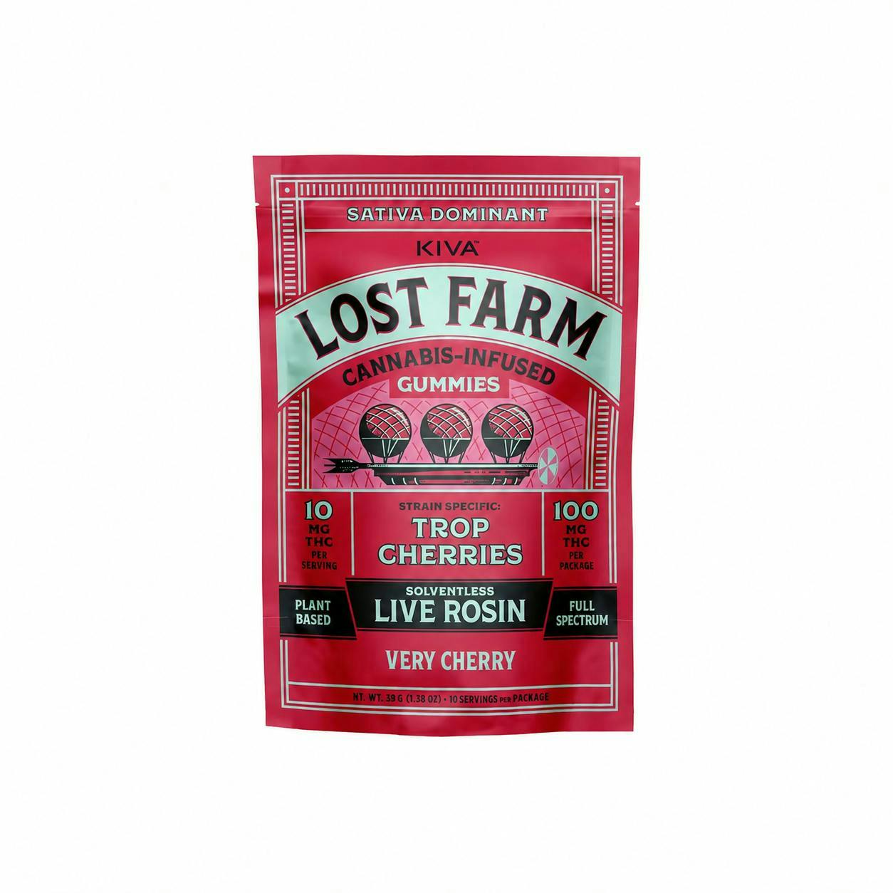 Lost Farm Very Cherry x Tropicana Cherries Rosin Gummies | 100mg | 10pk