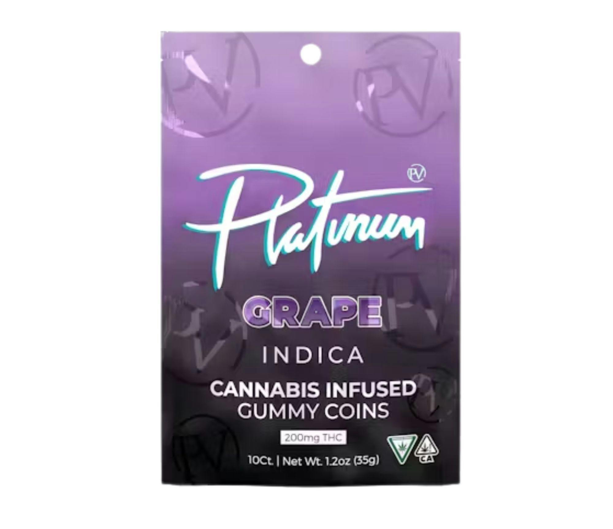 Platinum - 200mg Gummies - Grape