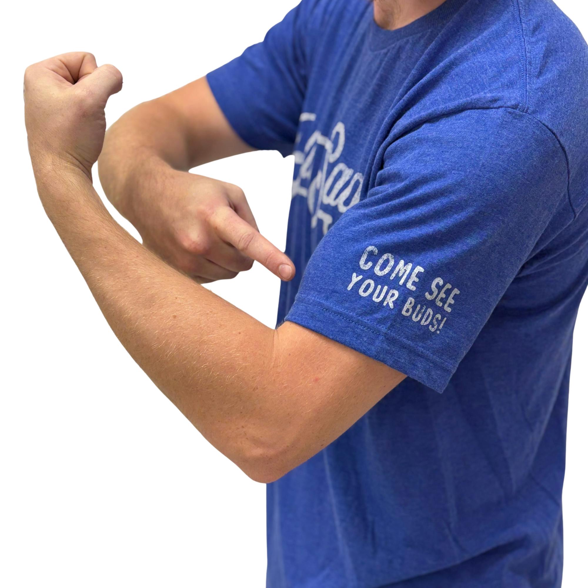 Blue Sage - Short Sleeve T-Shirt - Blue - 3XL | Blue Sage Cannabis 