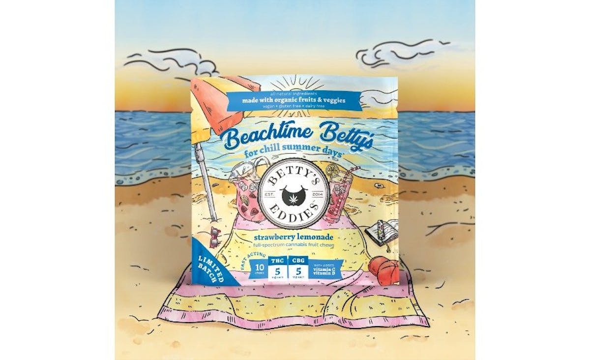 Photo of Beach Time Betty’s for Chill Summer Days 50mg 10pk – Strawberry Lemonade Chews