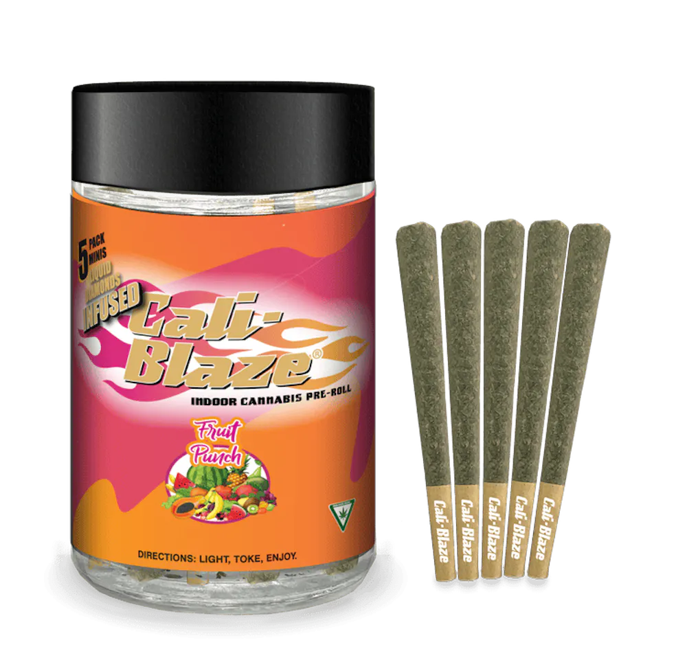 Product Cali-Blaze | Fruit Punch | Infused Preroll /5pk