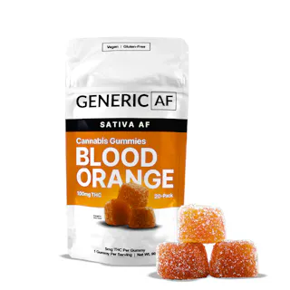 Generic AF | Gummy | Blood Orange | 100mg 20pk