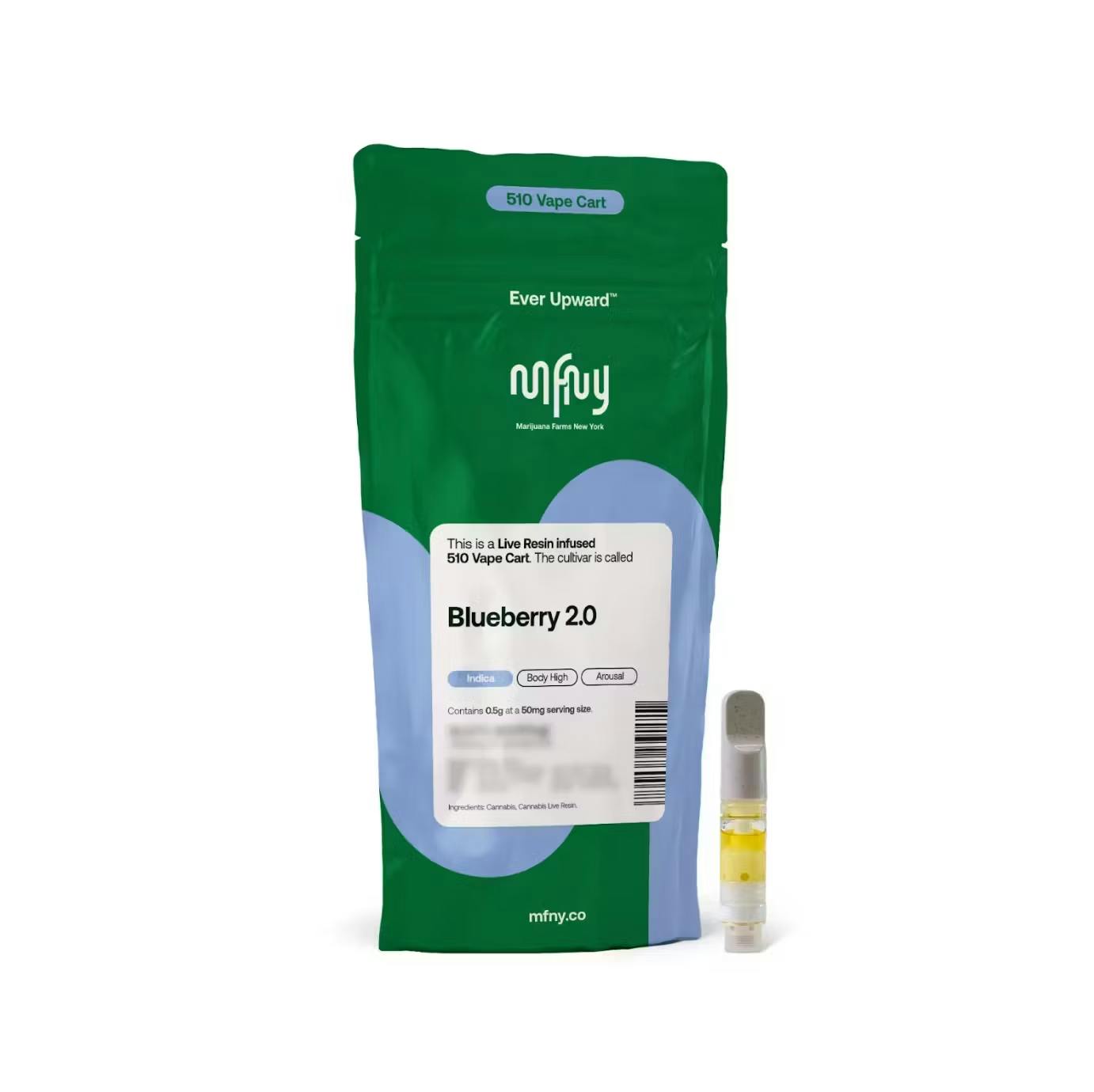 MFNY | Blueberry 2.0 | Live Resin | Cart | 0.5g