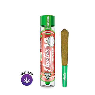 Strawberry Cough Jeeter Infused Pre-Roll | 1g - PRE_ROLLS by Jeeter at King of Budz