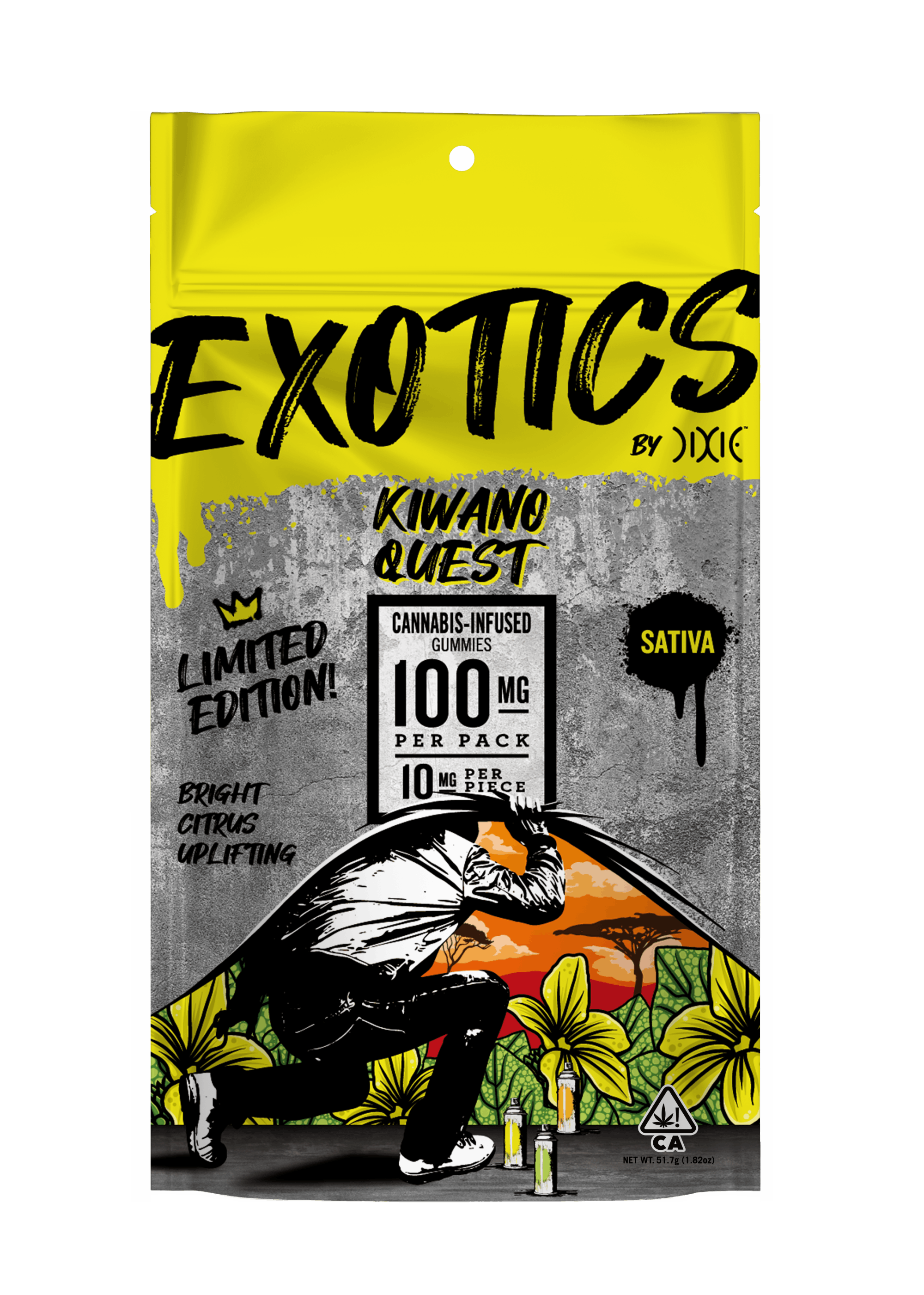 DIXIE | KIWANO QUEST | LTO EXOTICS |  200MG THC | SATIVA