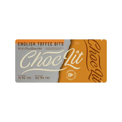 Choclit - 100mg Chocolate - English Toffee Bits