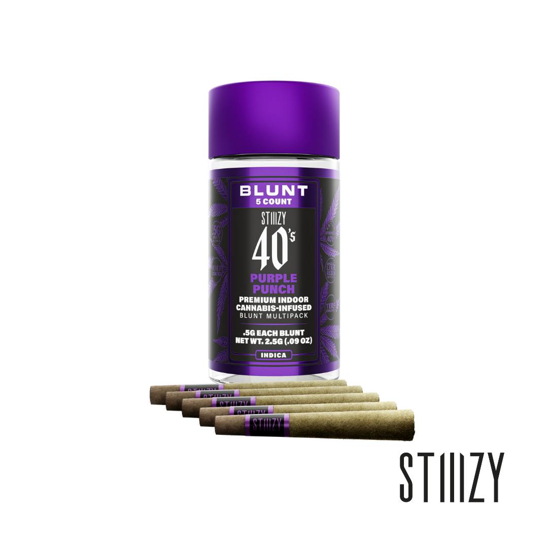 Stiiizy 40's - Purple Punch - 5 x .5g Infused Blunts