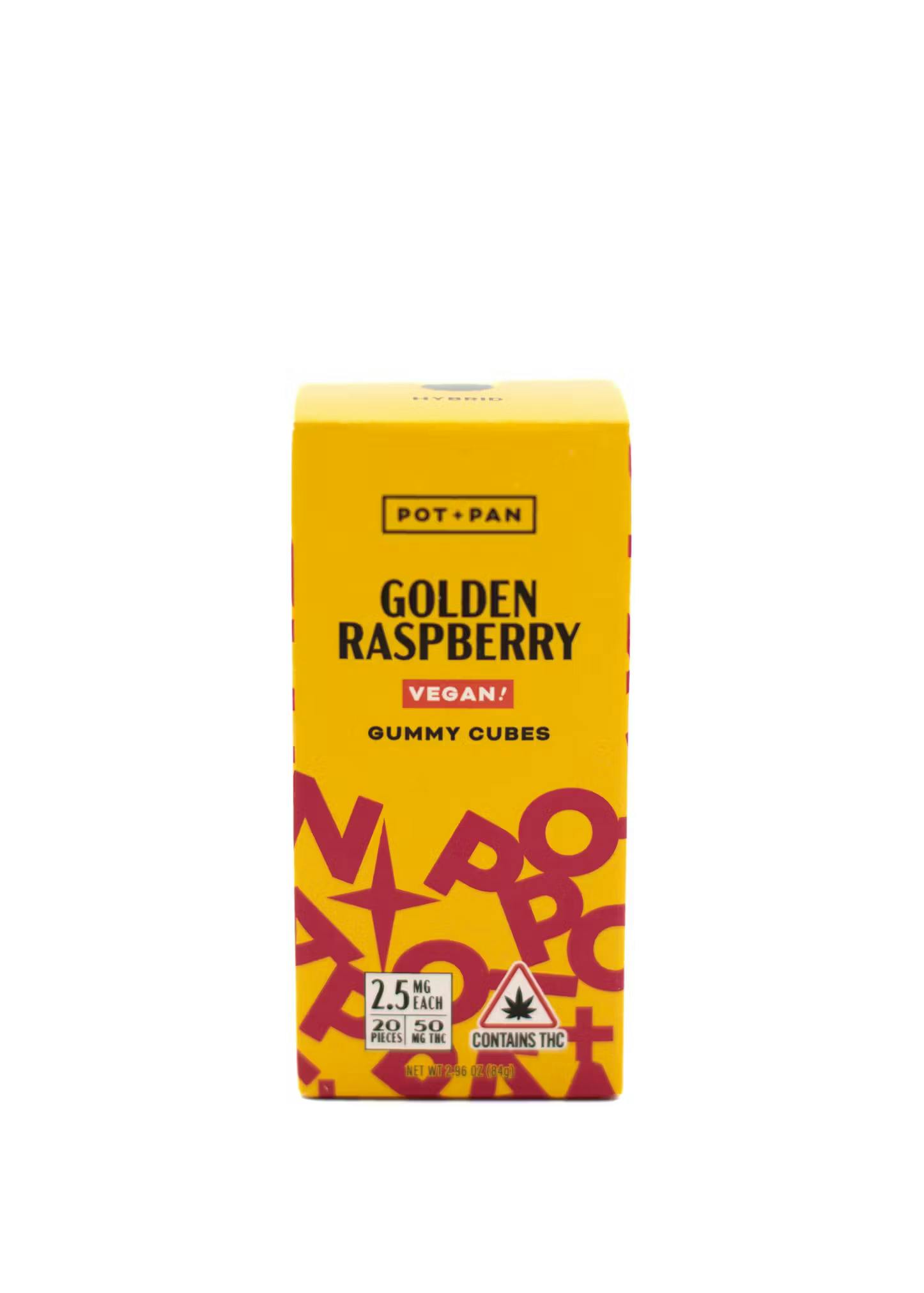 image of Golden Raspberry Vegan Gummies | 2.5mg | 20pk