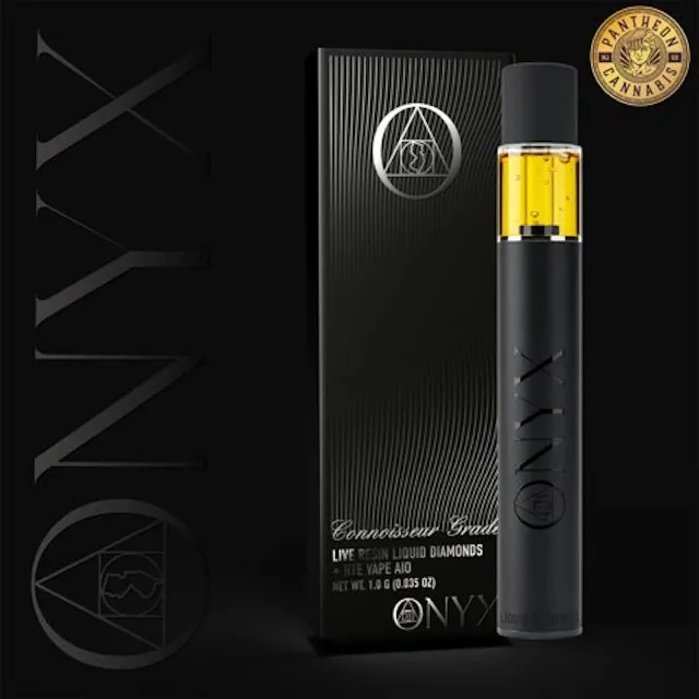 Onyx Live Resin Liquid Diamonds + HTE Disposable Caked Up Candy 1g (indica hybrid, cartridges)