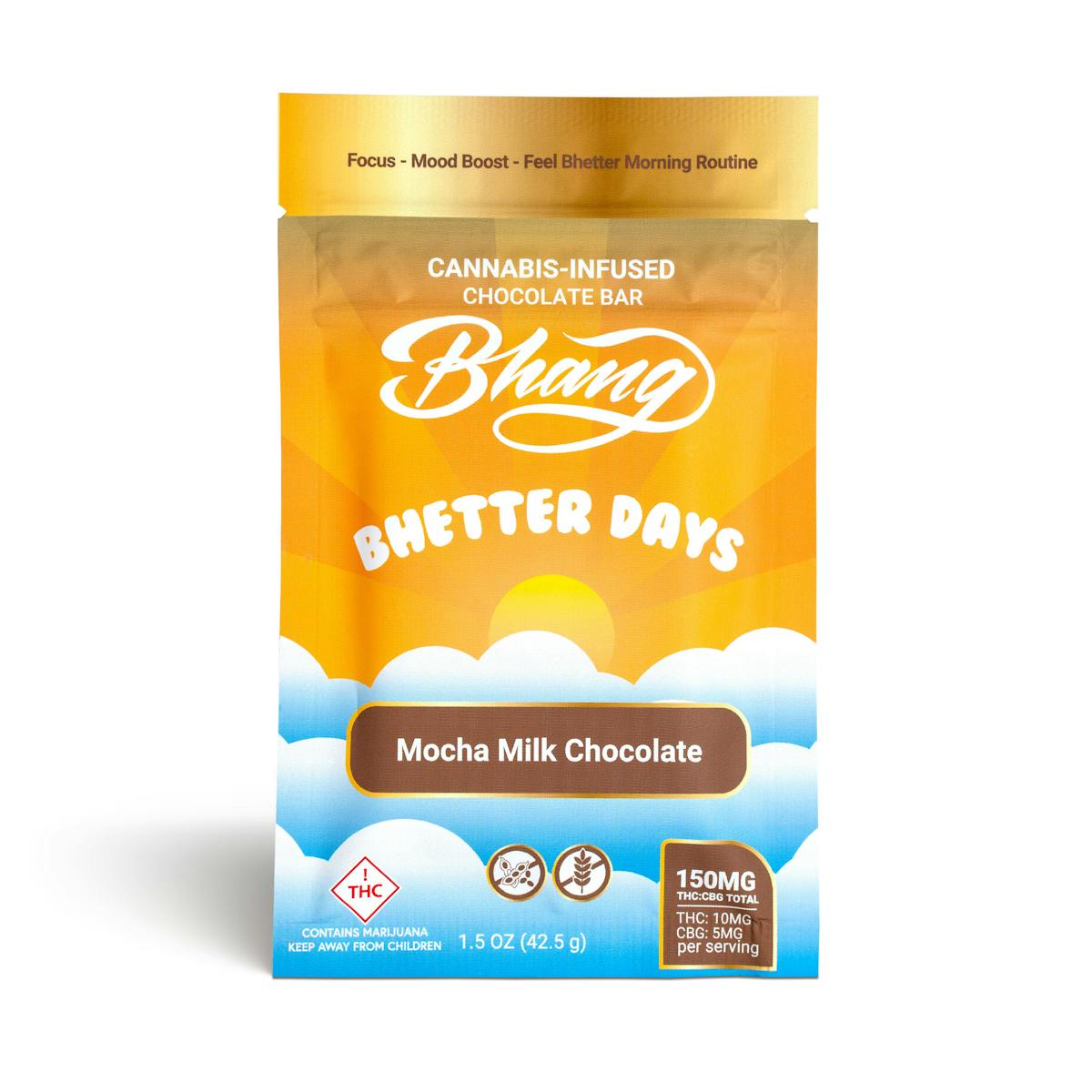 Photo of Mocha Milk Chocolate Bar 2:1 THC:CBG – 100mg