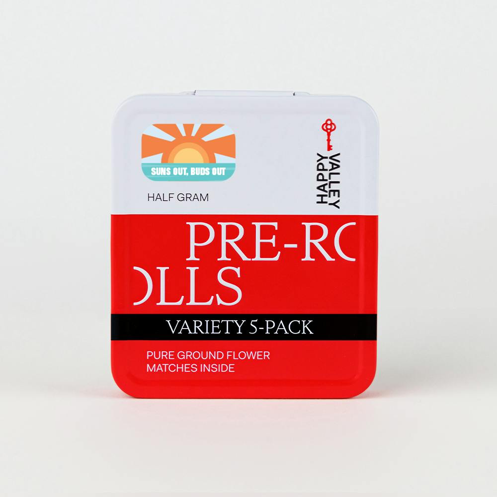 Pre-Roll 5-Pack - "Sun's Out, Bud's Out" - Sugar Shack #5 - White Wedding - Candy Store #38 - GMO Zkittlez - Galactic Warheads