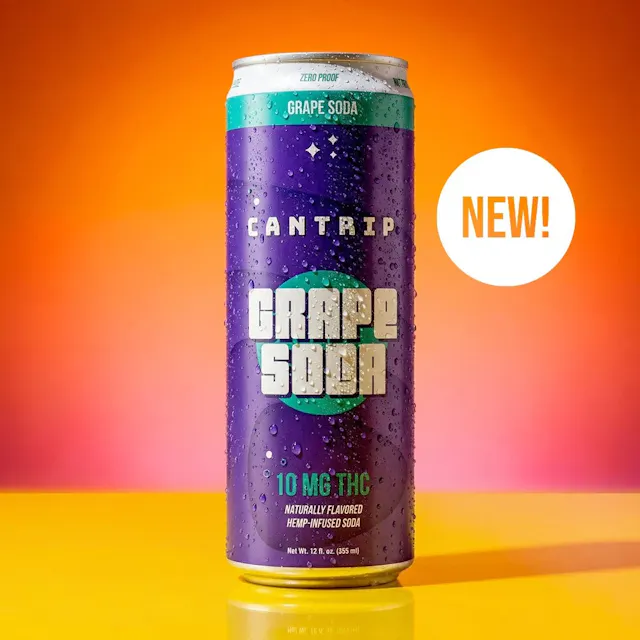 Cantrip Seltzer Grape Soda 12oz/10mg (hybrid, drinks, 1.4g)