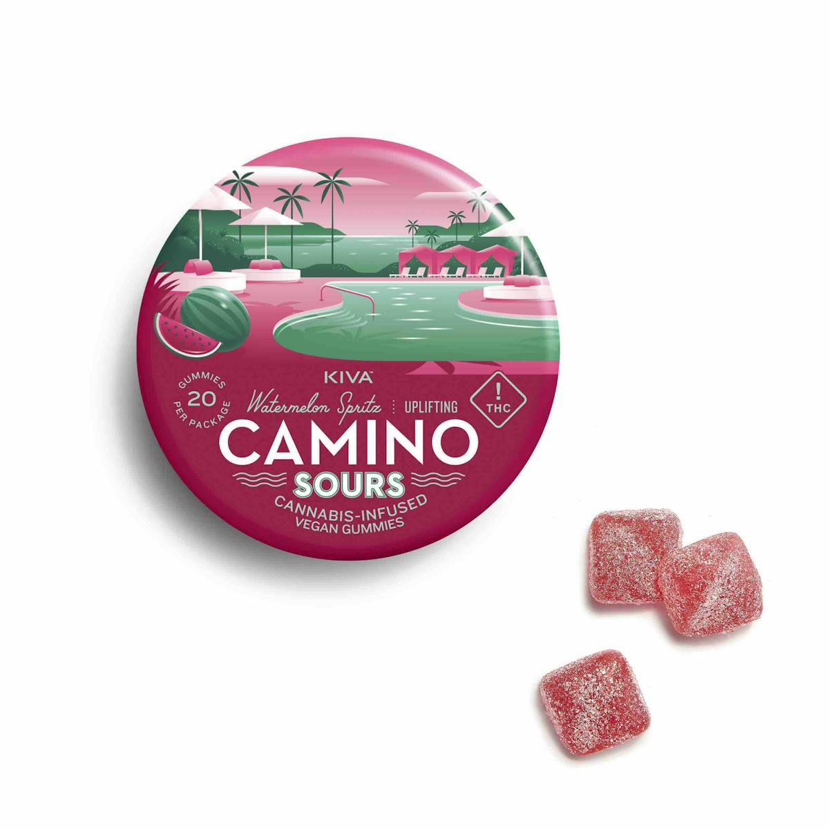 image of Camino Sours Watermelon Spritz Gummies