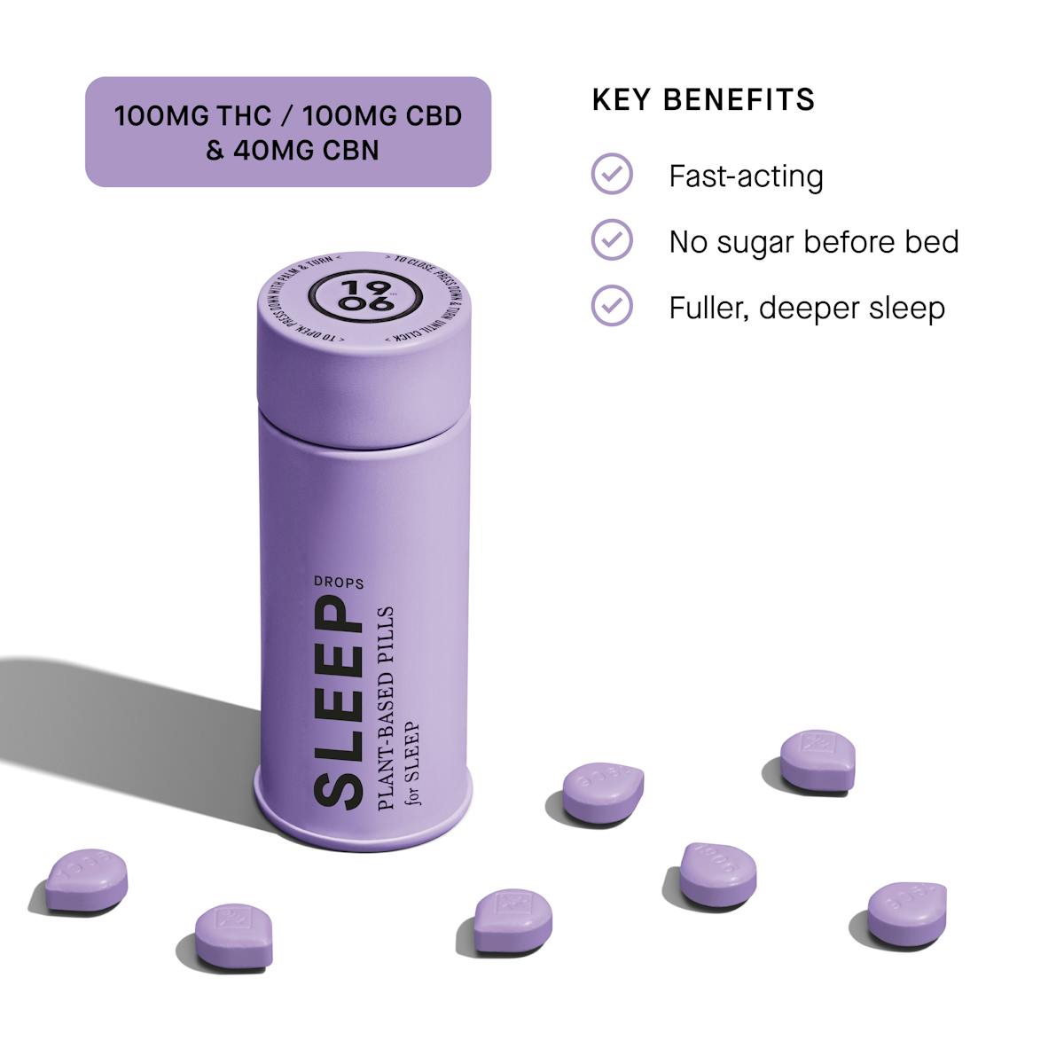 Image of SLEEP Drops | 100mg THC+CBD 40mg CBN (5mg+2.5mg/drop)