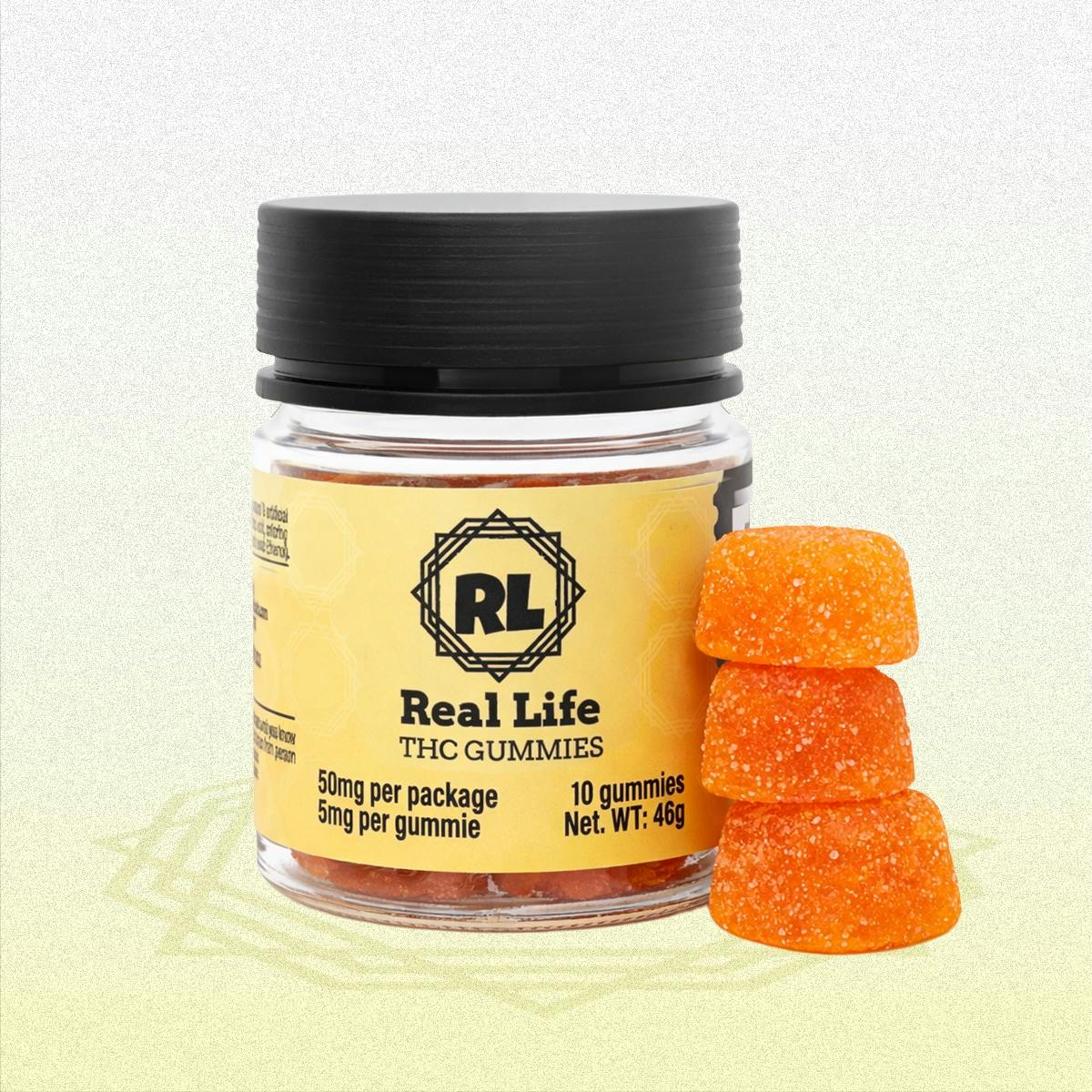 Real Life Botanicals - 50mg Gummies - Peach