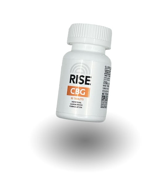 Product: RISE | CBG Tablets | 100mg | Buy ONE CBD or THC Rise Tablet, Receive any ONE CBG, CBN, Daily, or THCA Tablet for FREE