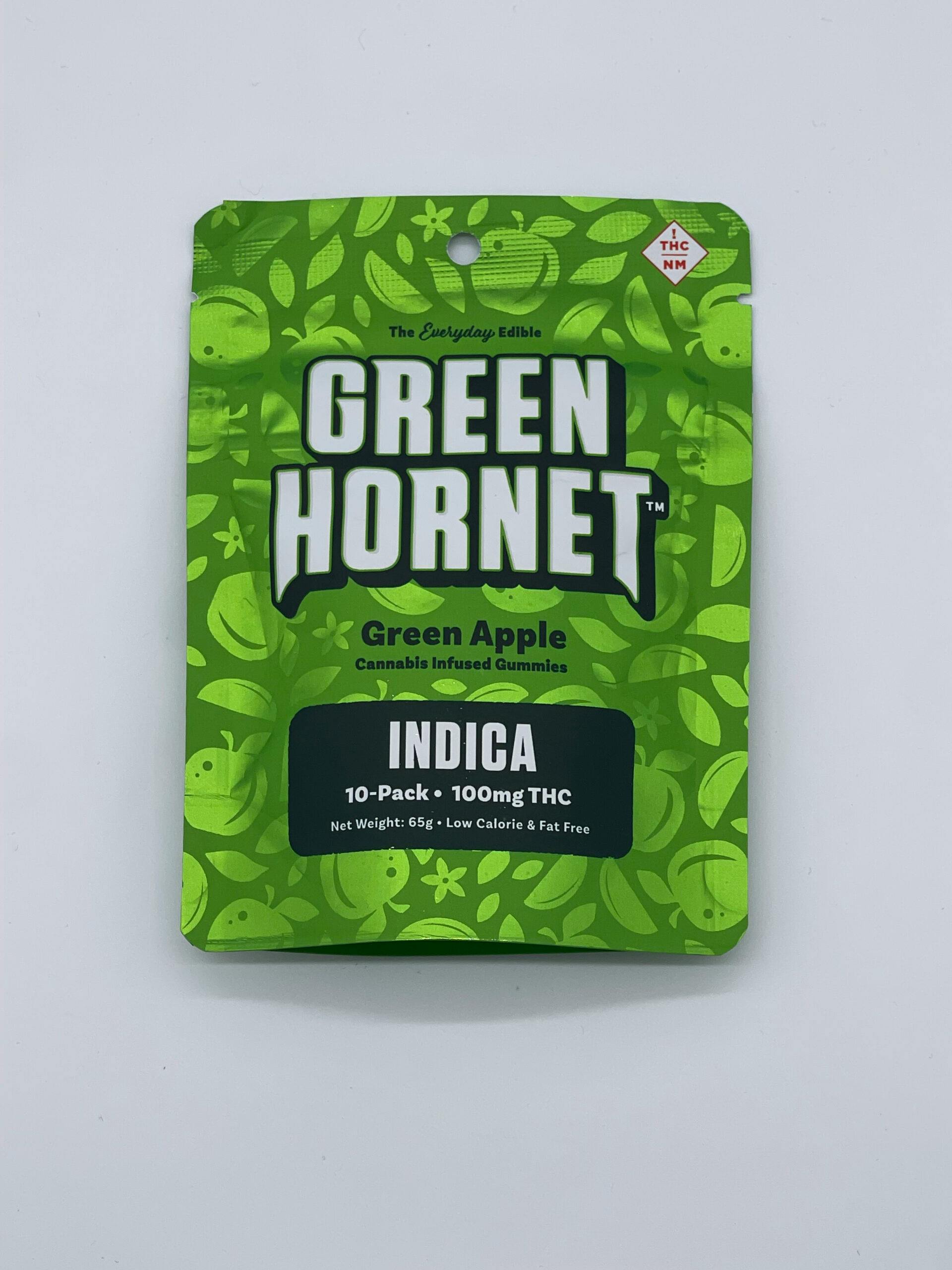 Green Hornet | 100mg Gummy Pack | Green Apple (Indica)